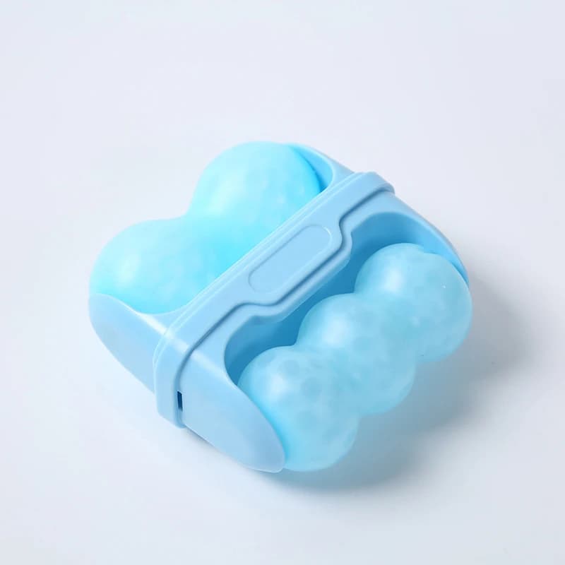Rouleau de glace à Double tête pour le visage, les poches oculaires, soulagement de la douleur en Mi