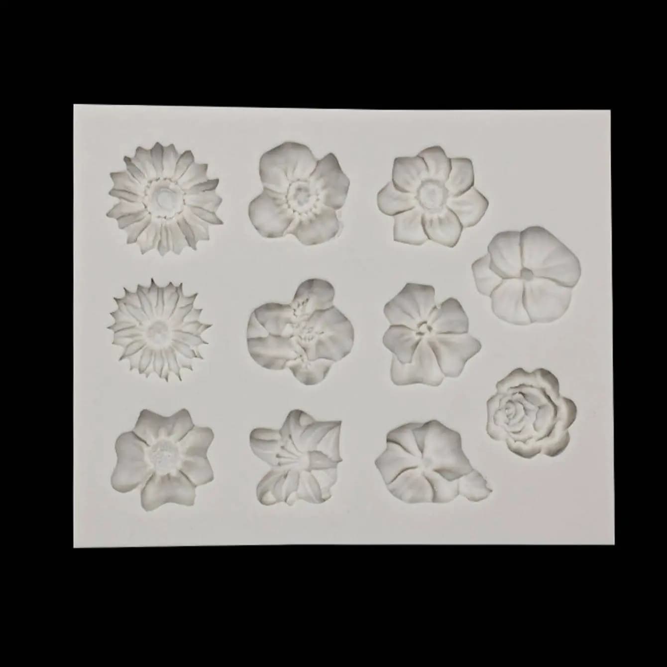Moule en Silicone en forme de tournesol, Rose, fleurs, gâteau, décoration DIY, chocolat, outils de m