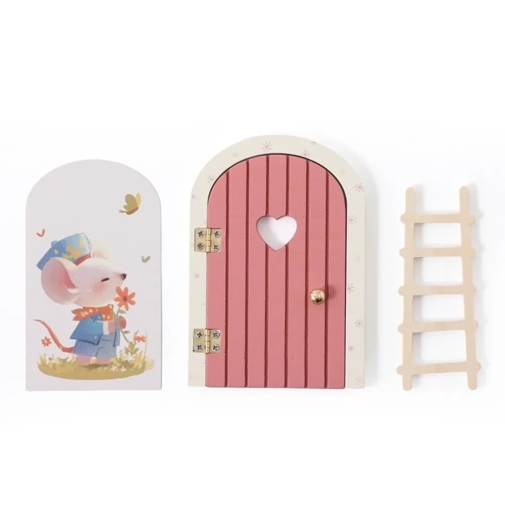Décorations de maison de poupée qui brillent dans le noir, créatives et amusantes, porte de fée elfe