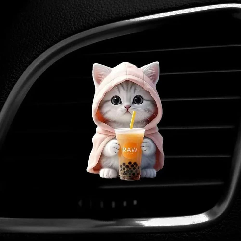 Diffuseur de désodorisant pour chat de voiture, Clips de parfum, sortie d'air, diffuseur d'arôme, Cl