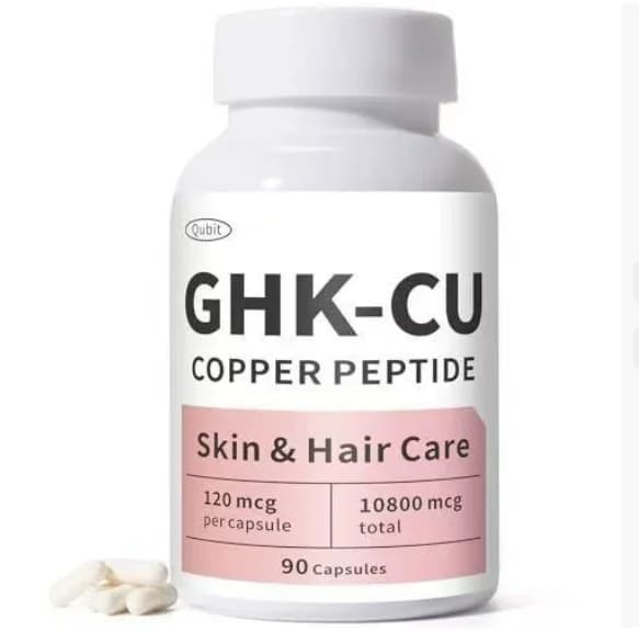Complément de peptides de cuivre GHK-CU pour cheveux et peau en capsules (Maison & Jardin) Colorants