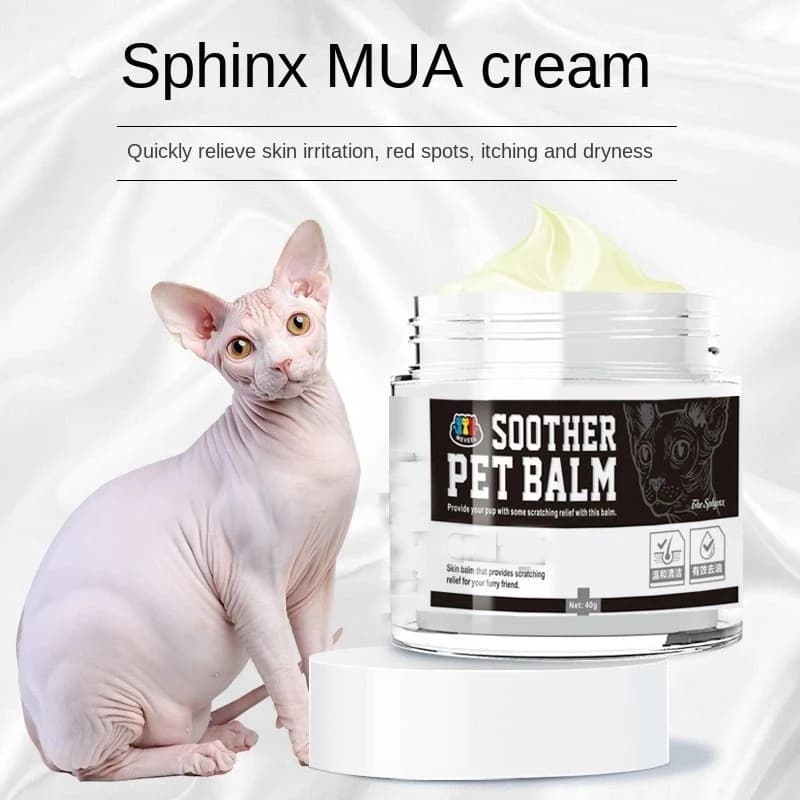 Crème hydratante Sphinx Oil Control pour chats sans poils, conçue pour contrôler et éliminer l'huile