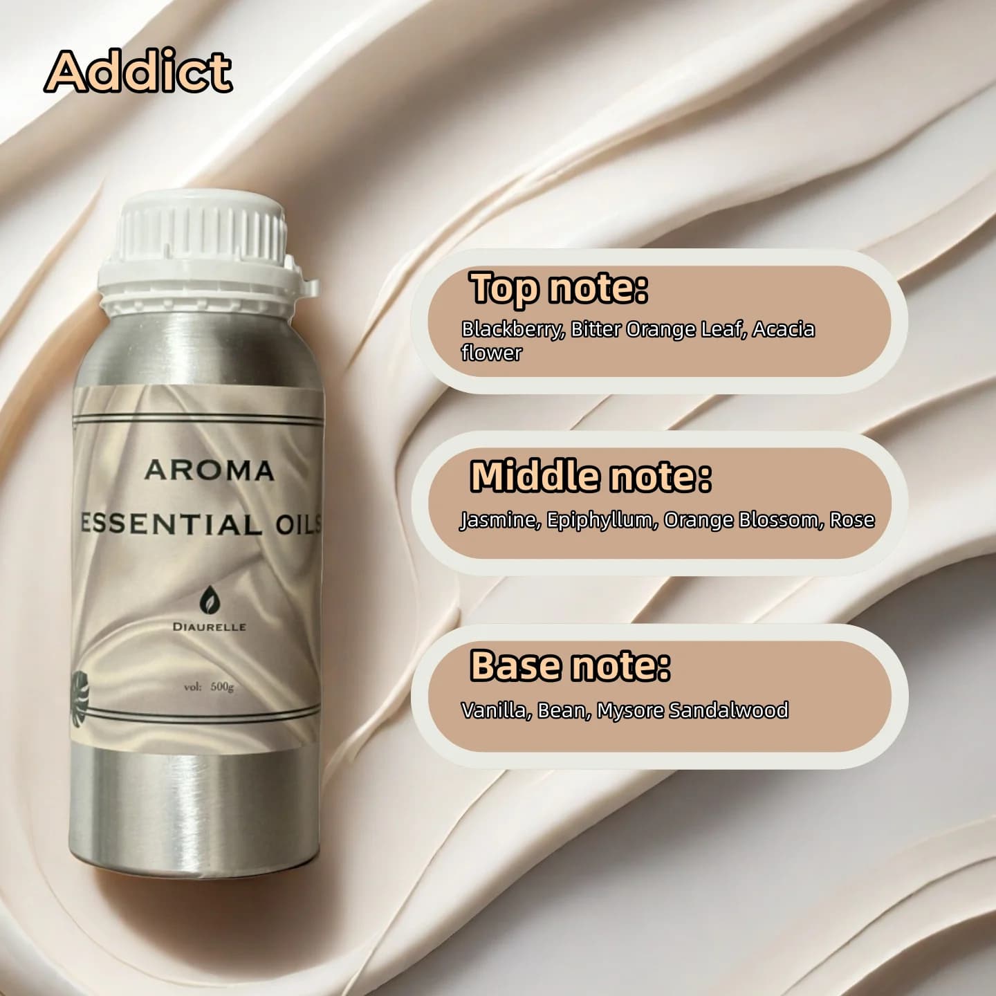 Diffuseur d'arôme parfum huile parfumée Pure désodorisant diffuseurs de parfum Diaurelle 500ML diffu