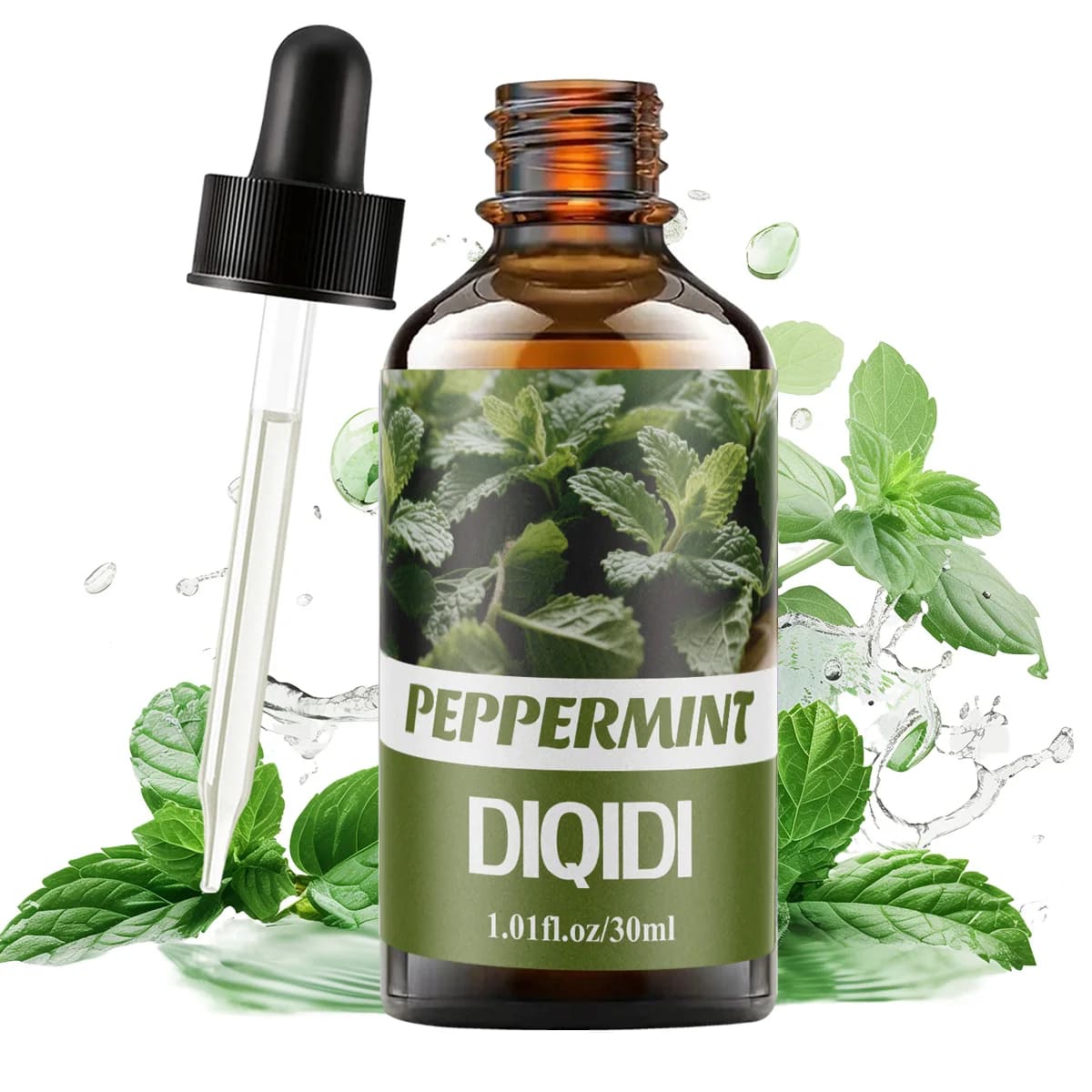 Huile essentielle de menthe, huile parfumée, huile essentielle végétale, huile pure, huile essentiel