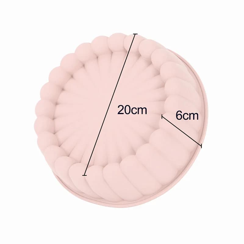 Moule à gâteau en silicone en forme de tournesol, antiadhésif, réutilisable, rond, pour gâteaux, pai