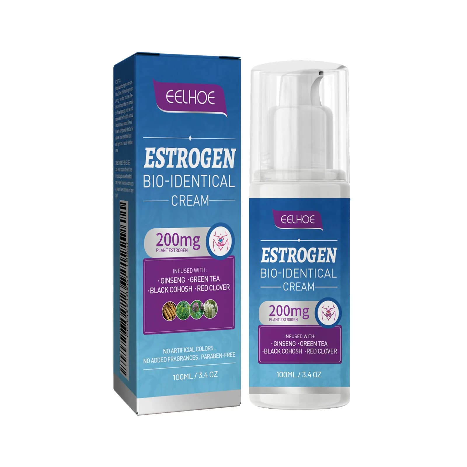 EELHOE crème de progesterone pour ménopause femme âgée d'âge moyen progérones femmes équilibre hormo