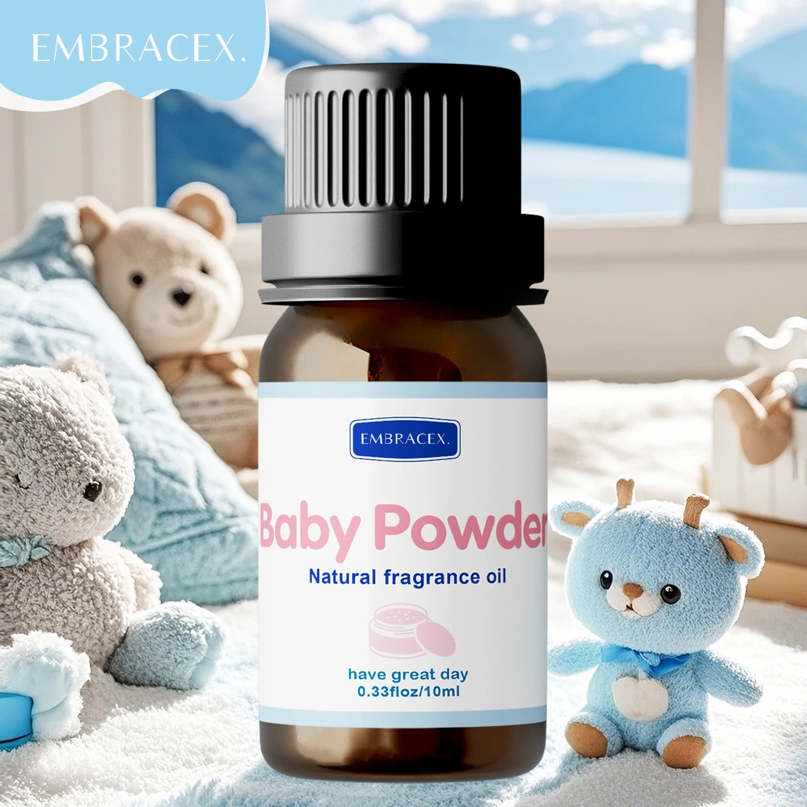 Huile essentielle en poudre pour bébé, 10ml, parfum longue durée, parfum chaud et doux, soins du cor