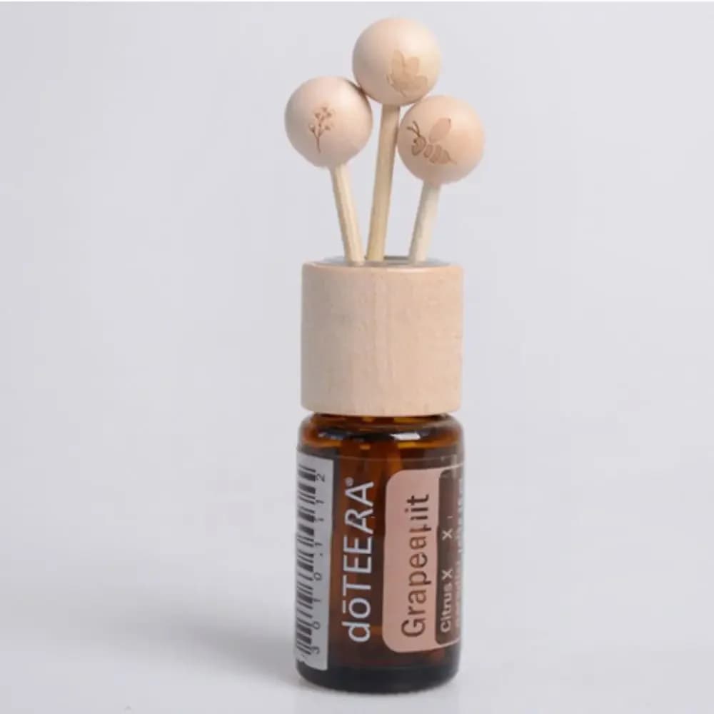 Couvercle boule en bois pour bouteille d'huile essentielle, diffuseur de parfum, aromathérapie, bâto