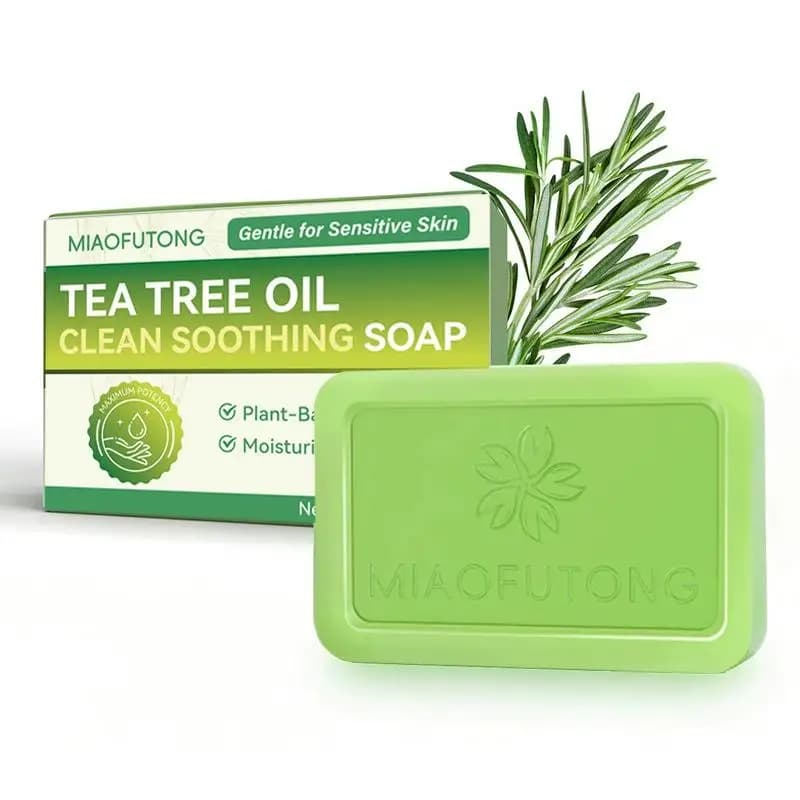 Savon à l'huile d'arbre à thé pour le visage et le corps, 100g, savon à l'huile d'arbre à thé pour l