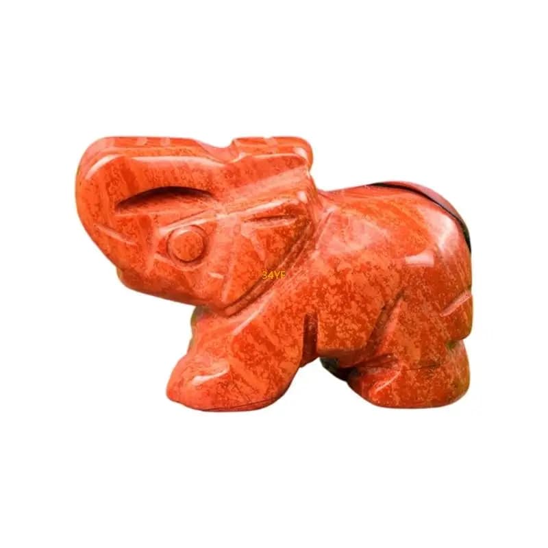 Décors en d'éléphant, figurine d'éléphant en guérison, pierres précieuses, pierre Reiki