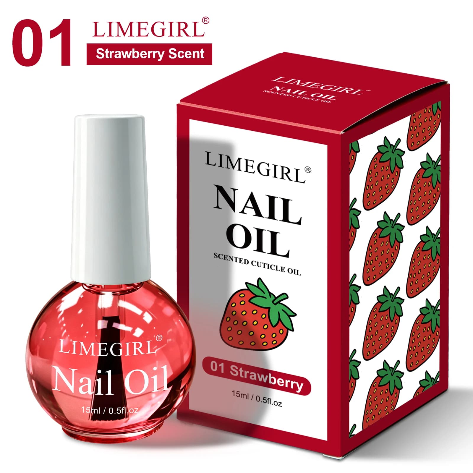 LIMEGIRL 6 Huiles pour cuticules parfumées, Huile nutritive pour ongles, Répare les cuticules et les