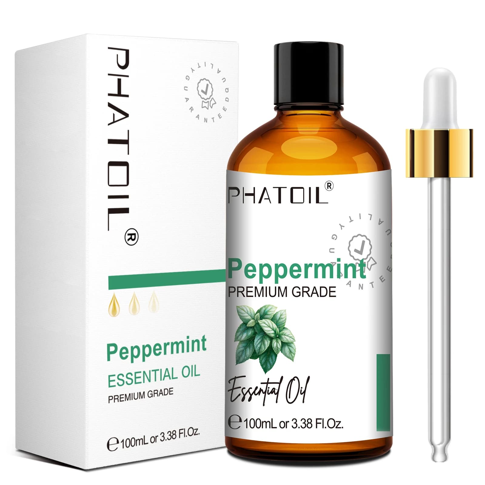 PHATOIL 100ml Huile Essentielle Pure pour Diffuseur, Fabrication de Bougies - Huiles de Lavande, Boi