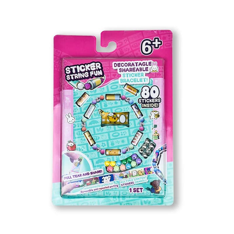 STICKI Rolls Sticki Bands – Bracelet autocollant portable ou partagé, comprend 160 mini autocollants