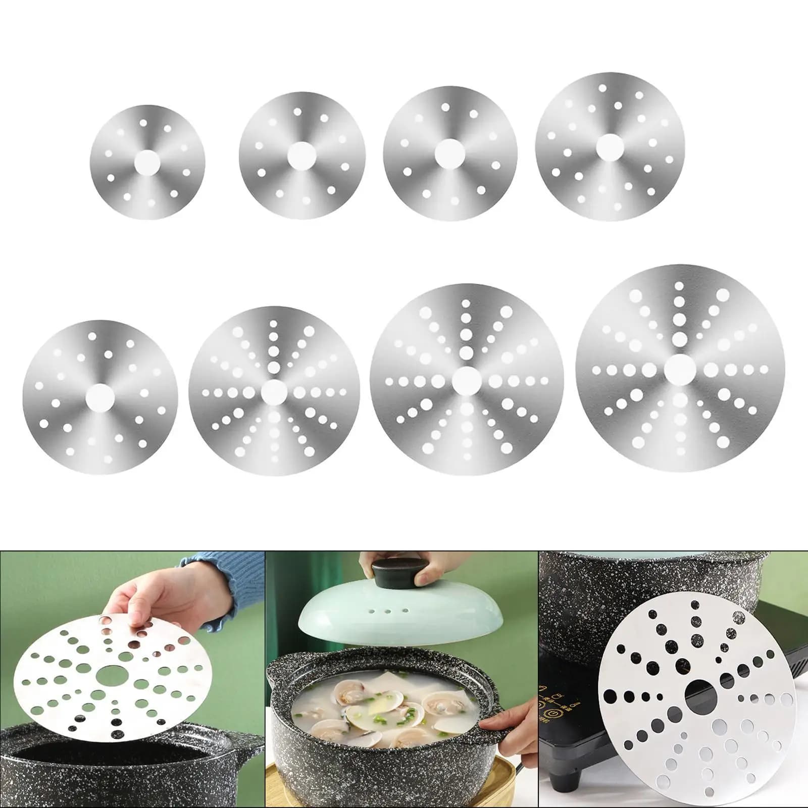 Plaque chauffante diffuseur de chaleur, plaque de dégivrage, accessoires de cuisine, facile à nettoy