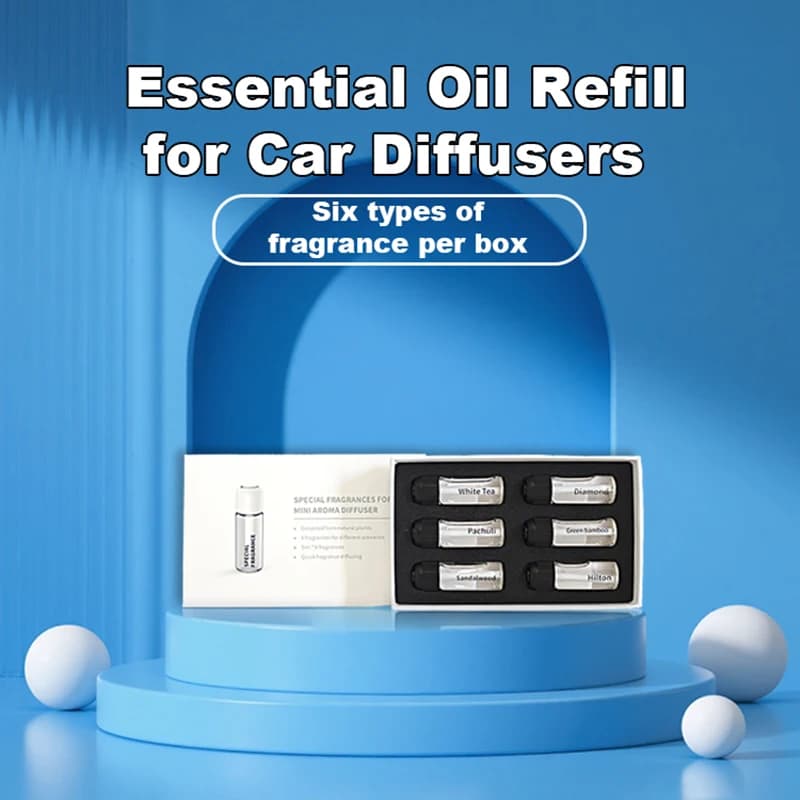 Diffuseur de voiture de 4ML, ensemble de recharge d'huile essentielle, désodorisant, parfum longue d
