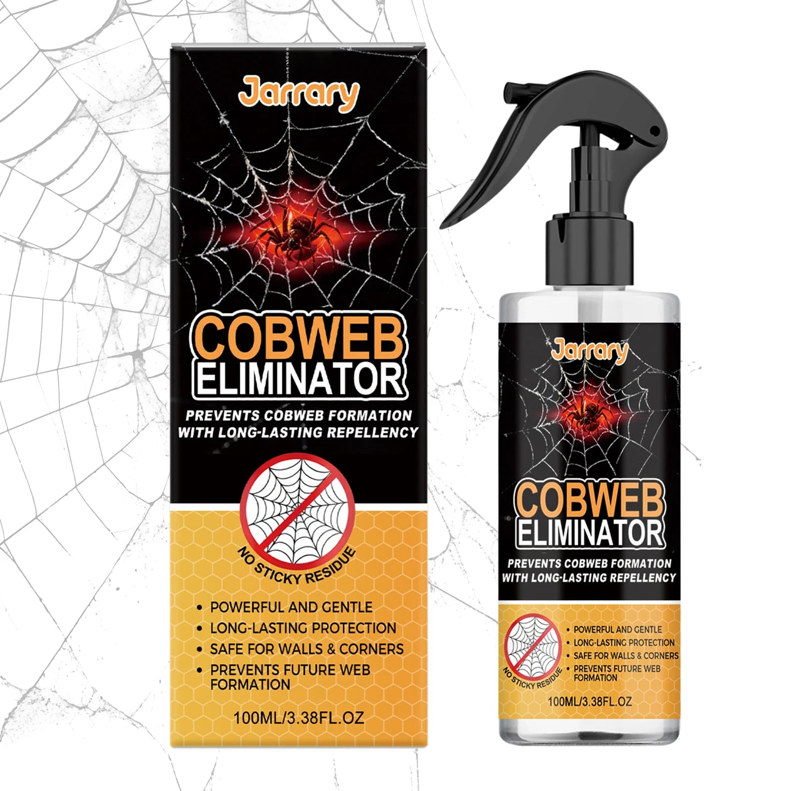 Spray répulsif anti-araignées longue durée 100 ml – Prévient la formation de toiles d'araignées – Li