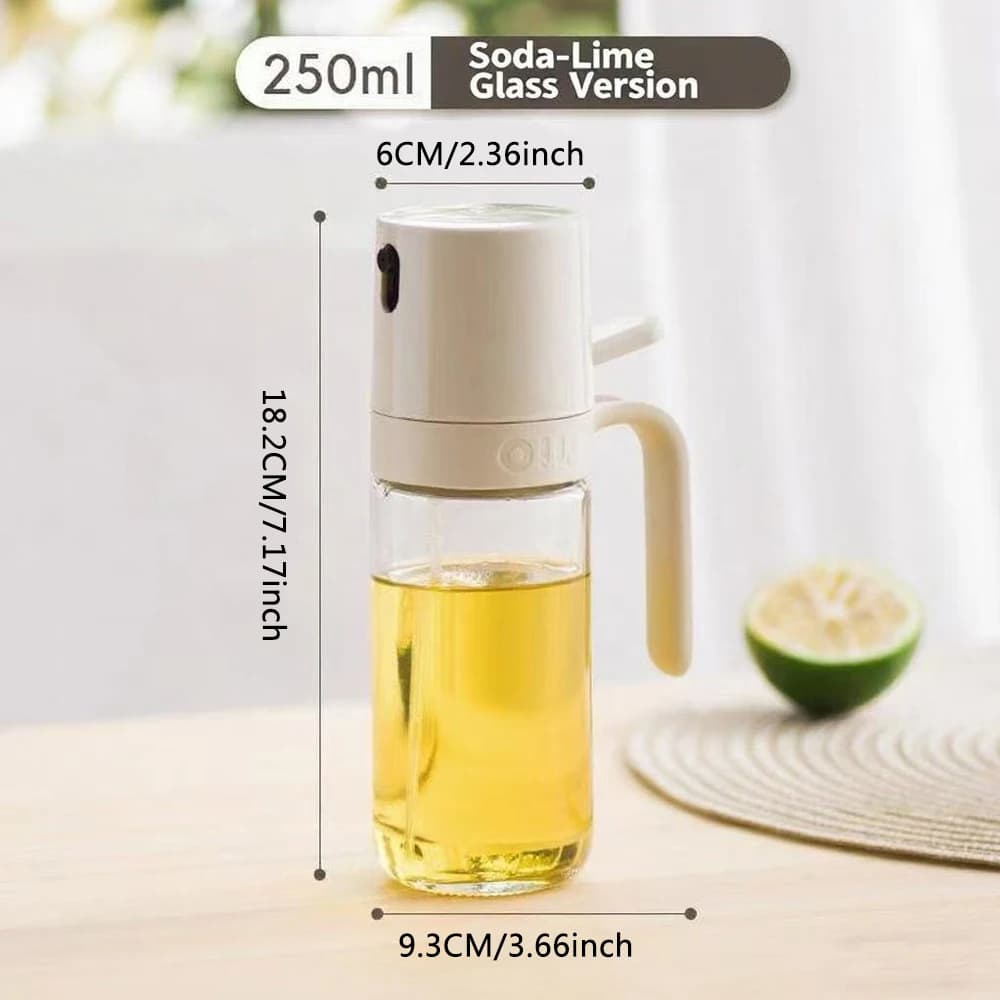 Bouteille pulvérisatrice d'huile d'olive anti-fuite, contrôle précis de l'huile pour la cuisson, la 