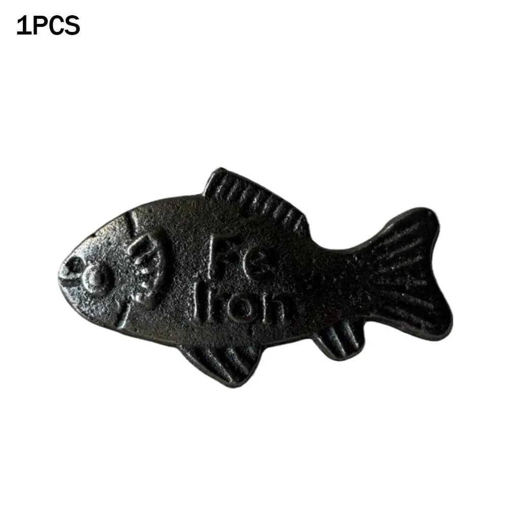 Source naturelle de poisson ou d'oiseau en fer, supplément de poisson avec pochette, outil de cuisso