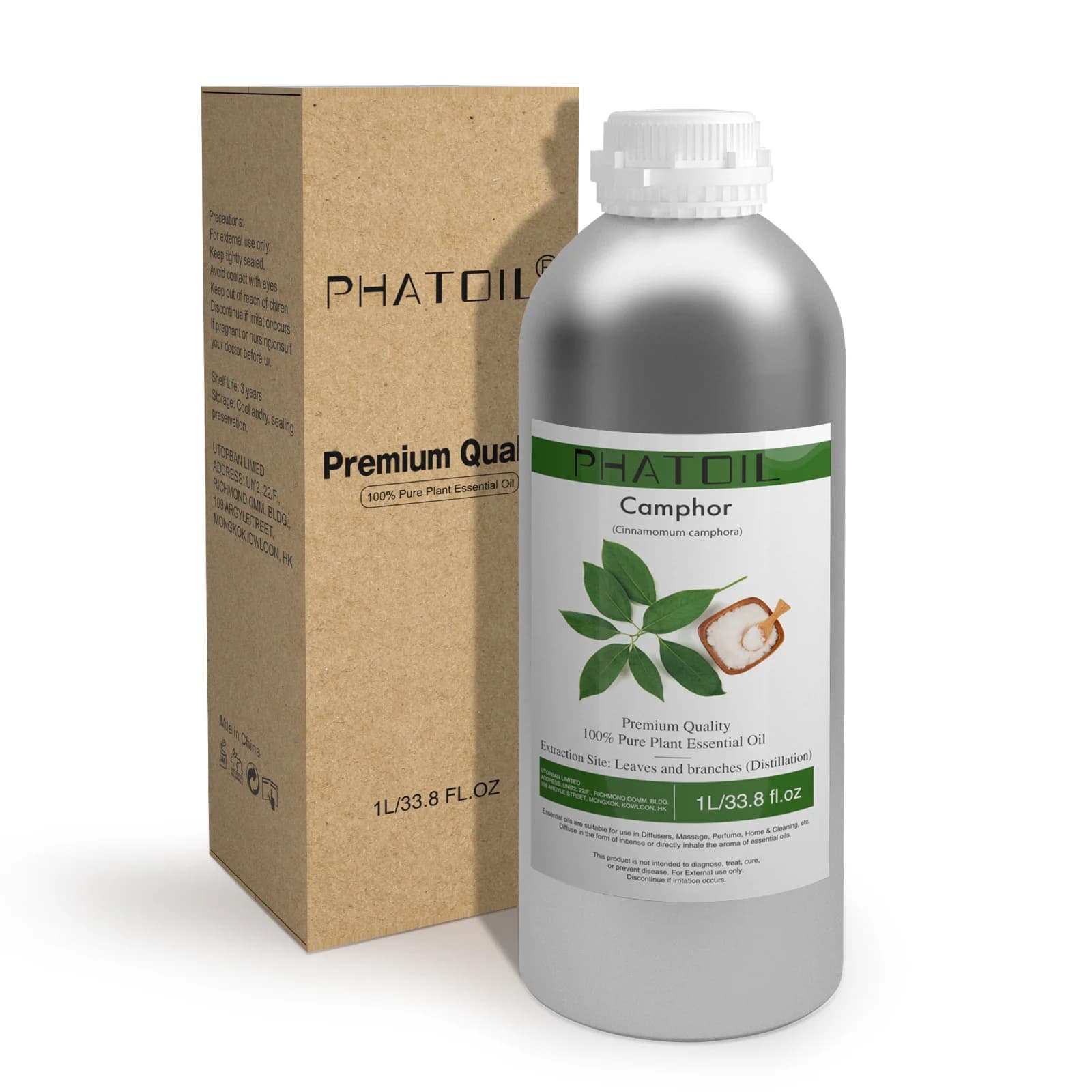 PHATOIL 1000ml huile essentielle d'aromathérapie naturelle lavande jasmin Eucalyptus vanille citron 