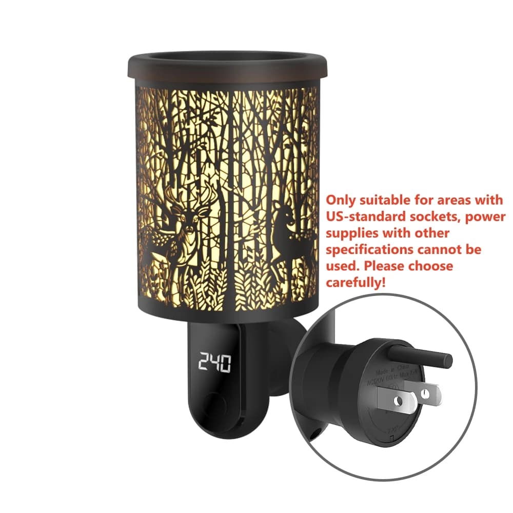 Diffuseur Électrique de Cire Parfumée pour Aromathérapie, Chauffe-Cire d'Intérieur, Décoration Maiso
