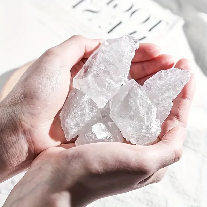 Pierres brutes de quartz transparent naturel, roches de pierres précieuses brutes pour culbutage, po