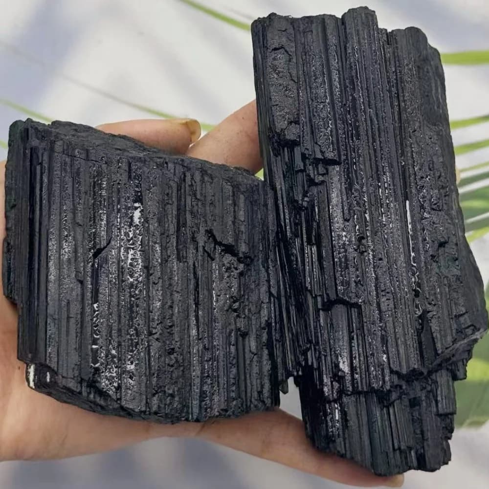 Grande pierre brute de Tourmaline noire naturelle de 17.64oz, pierre naturelle minérale Unique non p