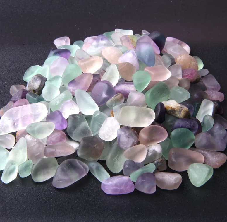 Pierres naturelles, cristaux de gravier, puce de minerai de Quartz, minéraux, guérison Reiki, Agates