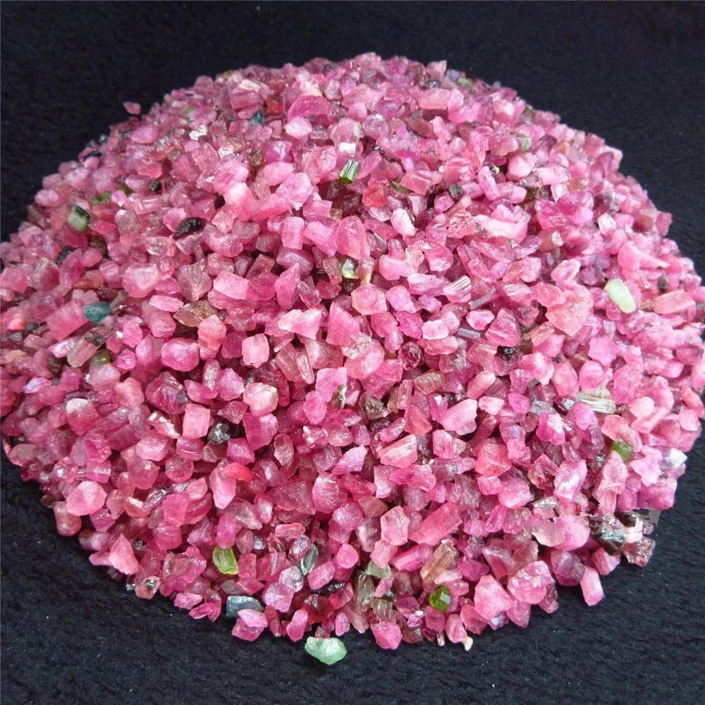 Pierres en vrac de Tourmaline rouge naturelle, 100g, pierres précieuses en cristal brut Reiki