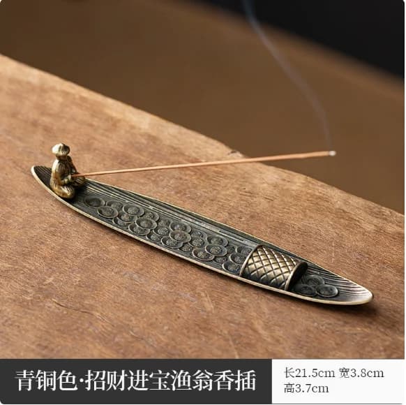 Porte-encens créatif bateau pêche hommes brûleur d'encens Style japonais brûleur d'encens bâtons aro