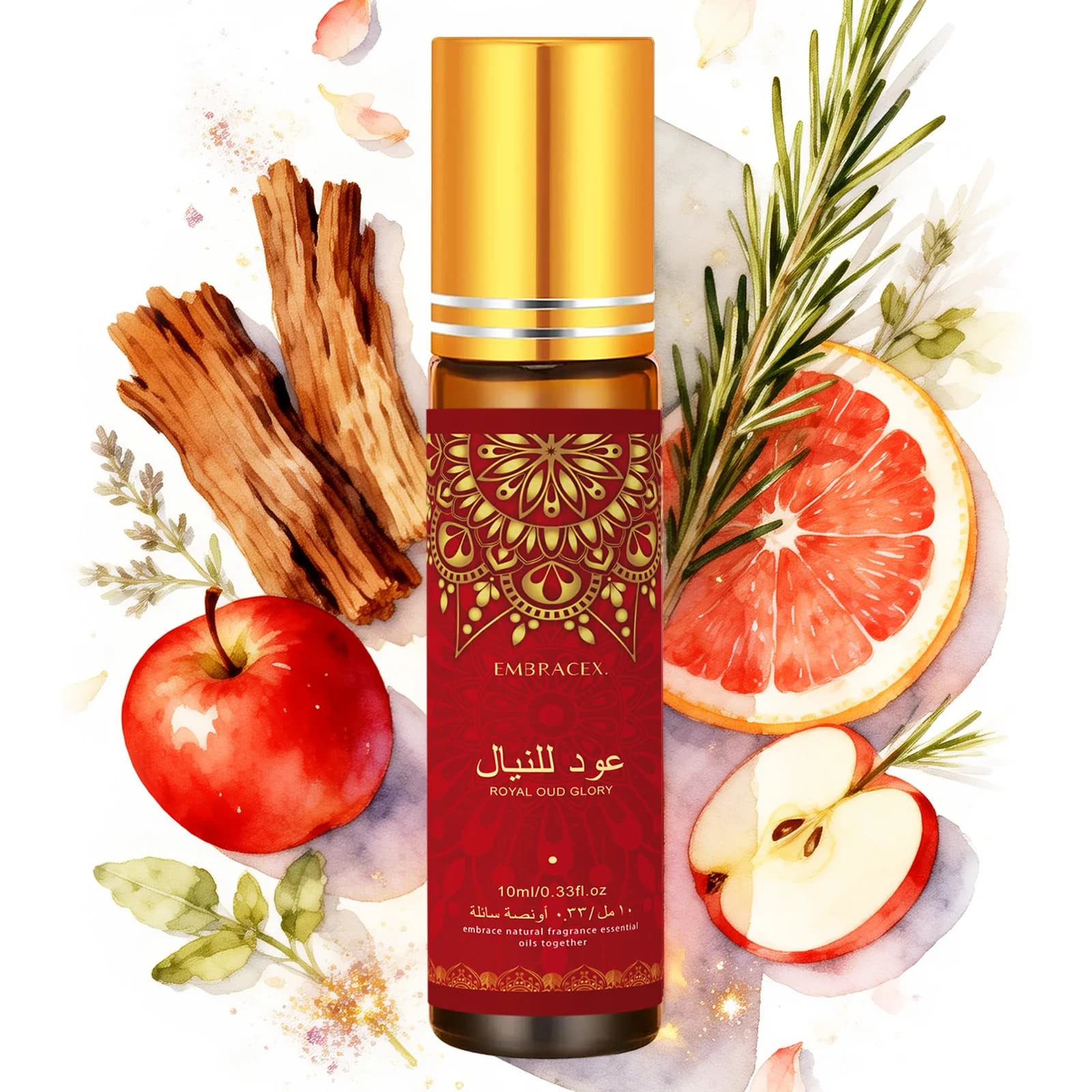 Huile Essentielle Oud for Glory en Roll-on 10ml عود للنيال Cadeau pour l'Aïd al-Adha Parfum Longue D