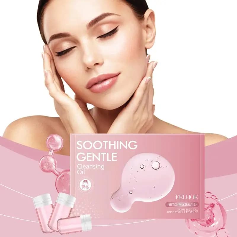 Huile démaquillante douce, 12 pièces, élimine efficacement le maquillage du visage, nettoie en profo