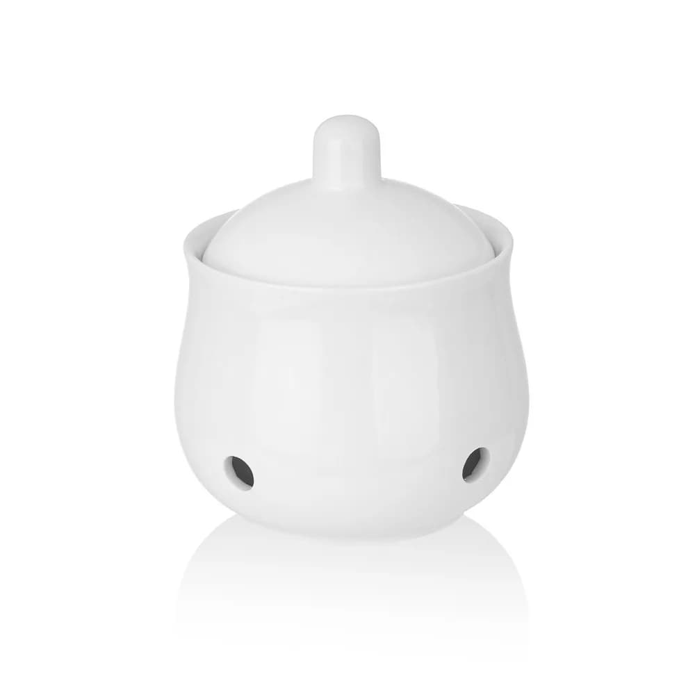 Gardien d'ail ventilé en céramique pot de stockage d'ail respirant professionnel Mini avec couvercle