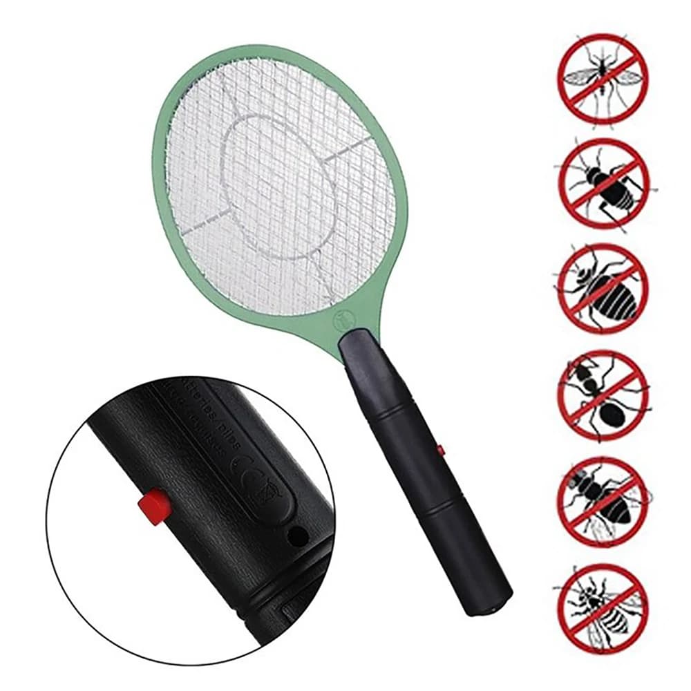Raquette électrique anti-insectes, tapette à mouches, raquette à insectes portable, tueur de moustiq