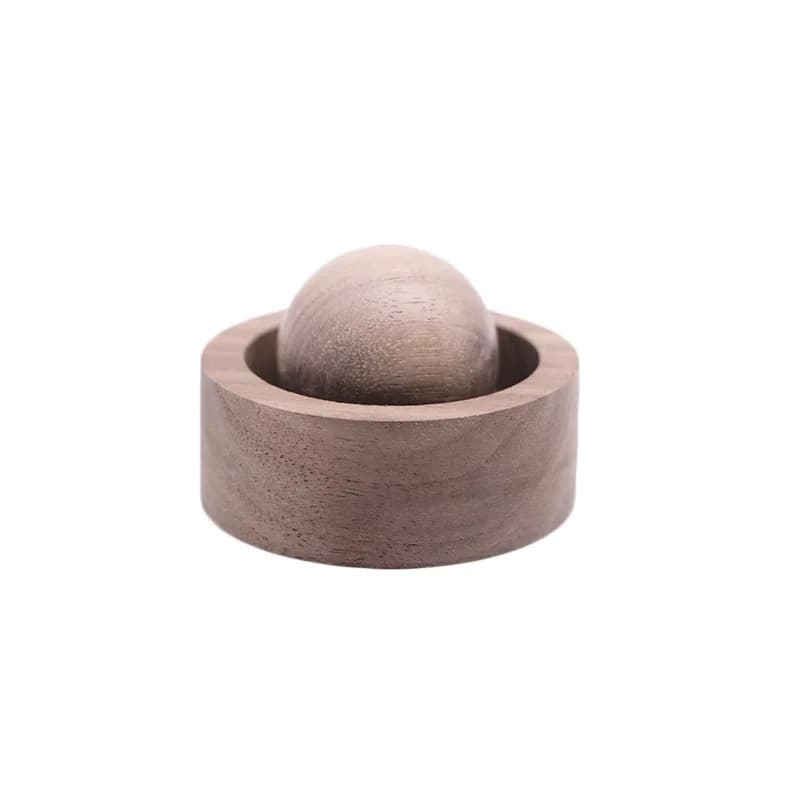 Boule de bois diffuseur d'huile essentielle parfum bois 1 pièces créatif monté sur véhicule noyer no