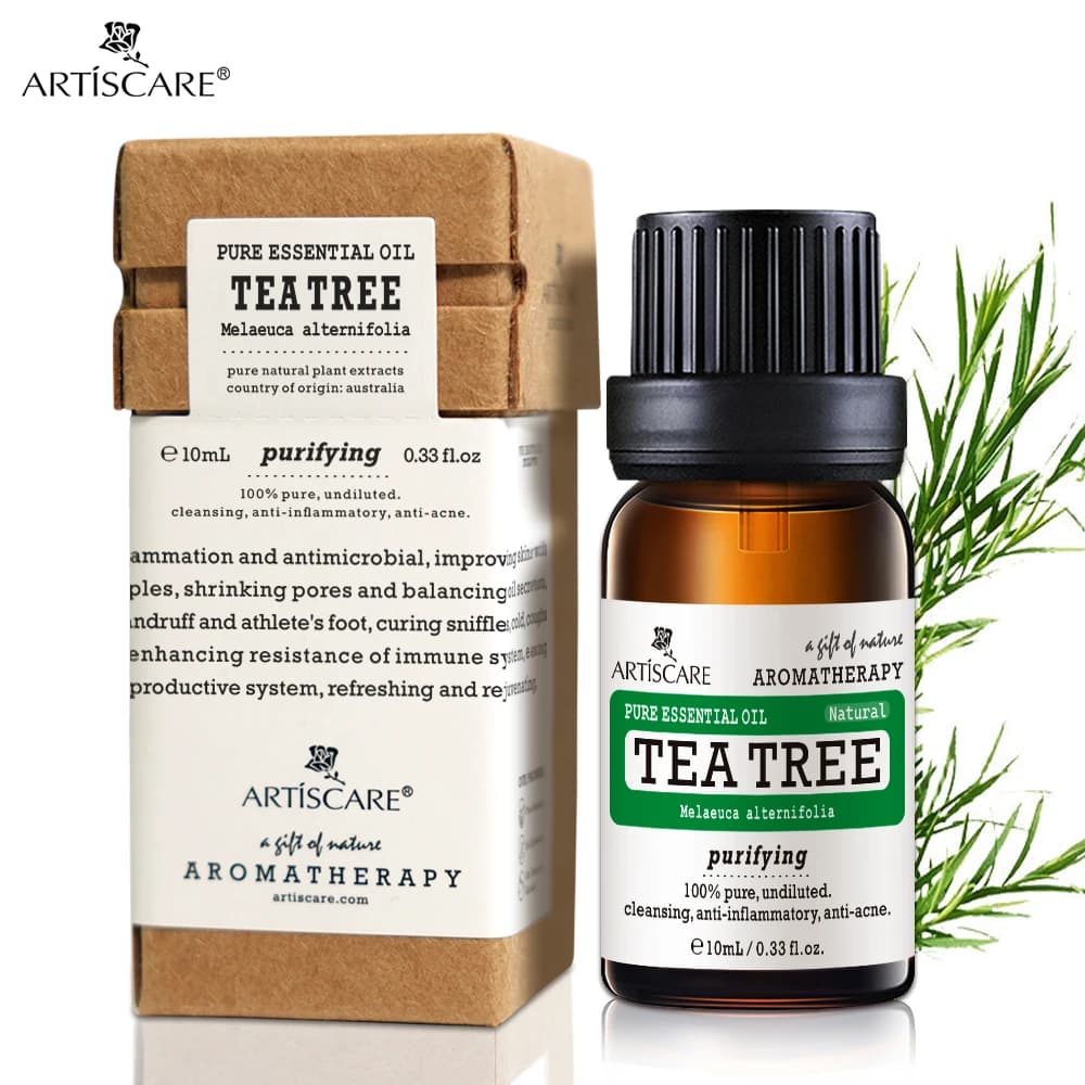 ARTISCARE huile essentielle d'arbre à thé pur 10mL points noirs huile de massage contrôle de l'huile
