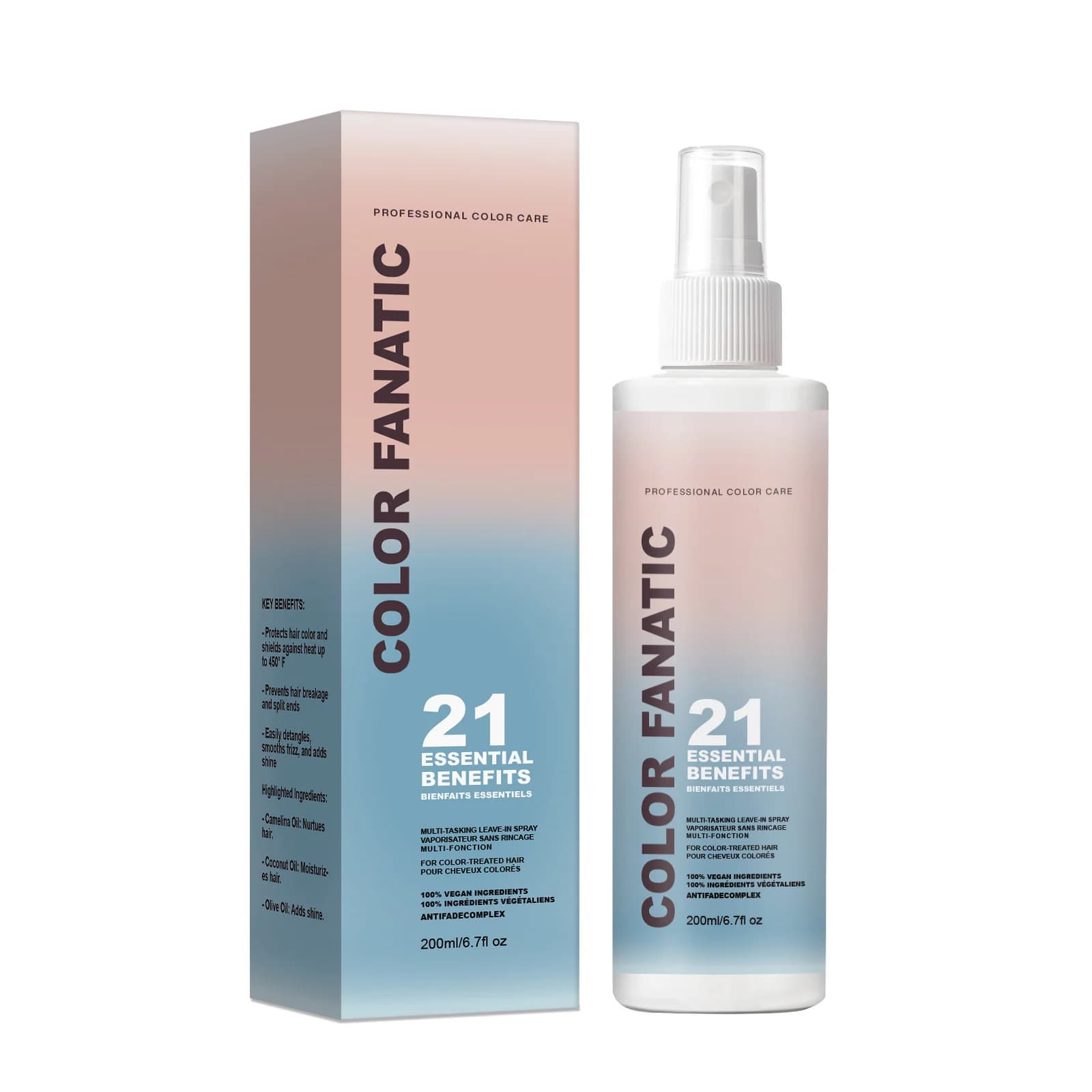 Spray de Protection thermique pour cheveux sans lavage, sérum de Protection pour cheveux, prévient l