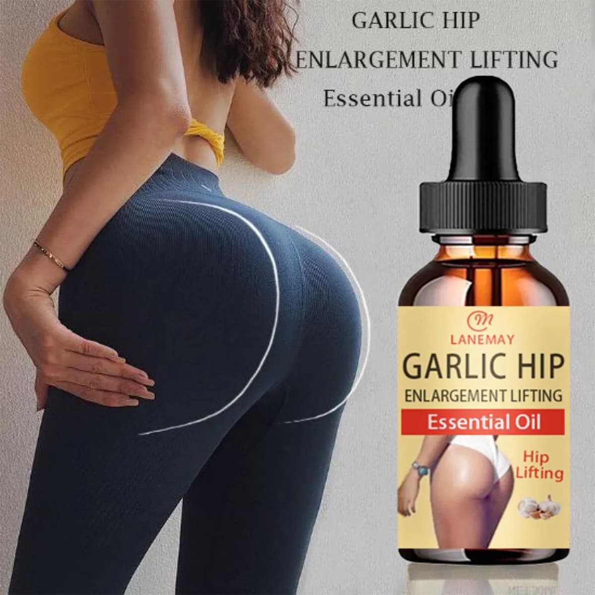 Huile essentielle d'ail, levage des hanches et resserrement des hanches