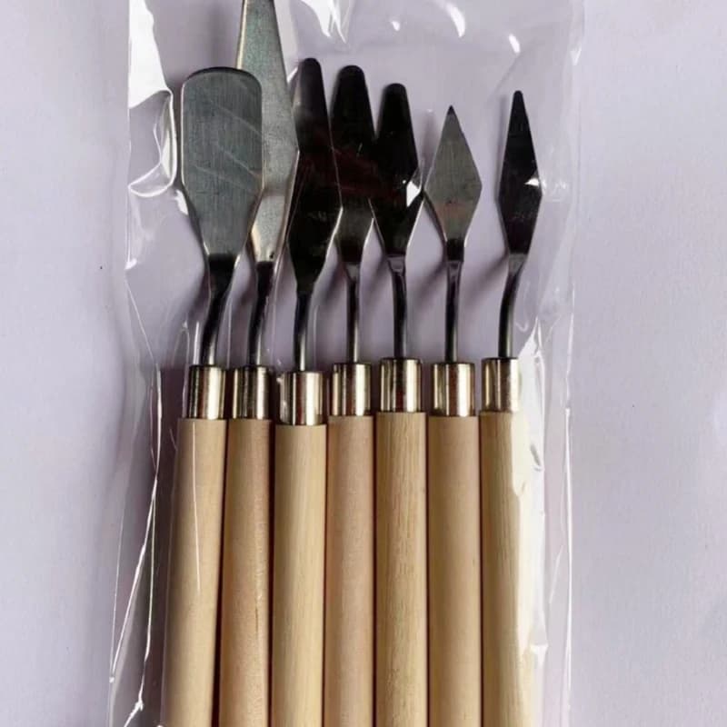 Ensemble de spatules en acier inoxydable - Outils pour crème au beurre, pâtisserie, peinture à l'hui