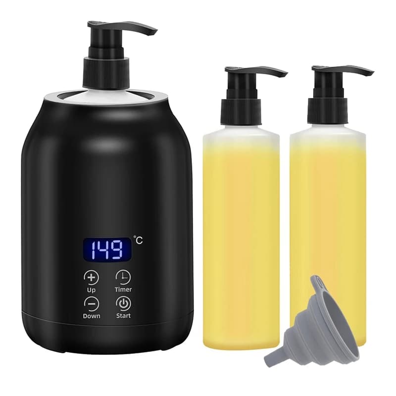 ABMR-Chauffe-huile de massage électrique numérique avec deux huiles HI, distributeur portable de gra