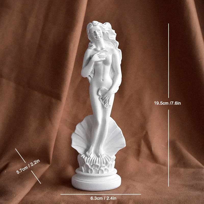 Statue en résine de naissance de Vénus, Sculpture de déesse grecque inspirée de Botticelli, décor de