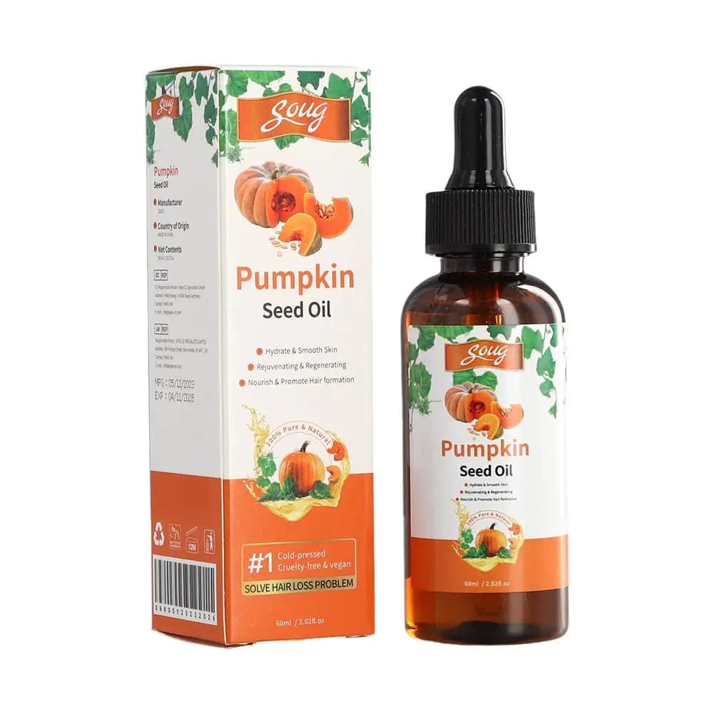 Huile de graines de citrouille améliorée, soin nourrissant, réparation sèche, santé des cheveux endo