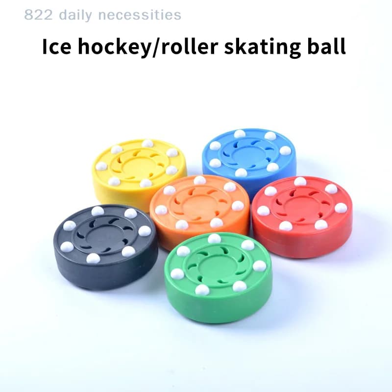 Ensemble de rondelles de hockey sur glace et de balles de hockey sur roulettes professionnelles - Éq