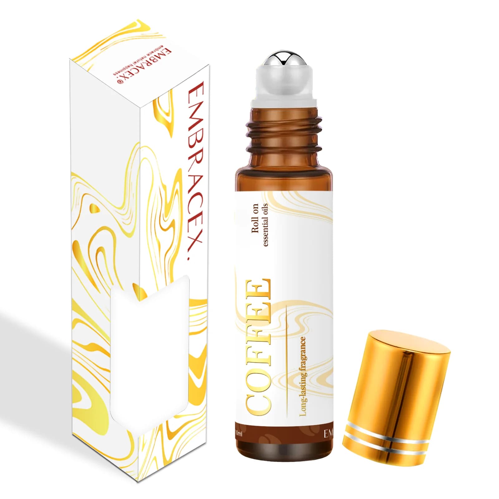 Roll-on d'huiles essentielles 0,33 fl.oz – Parfum longue durée – Cadeaux d'aromathérapie pour voitur