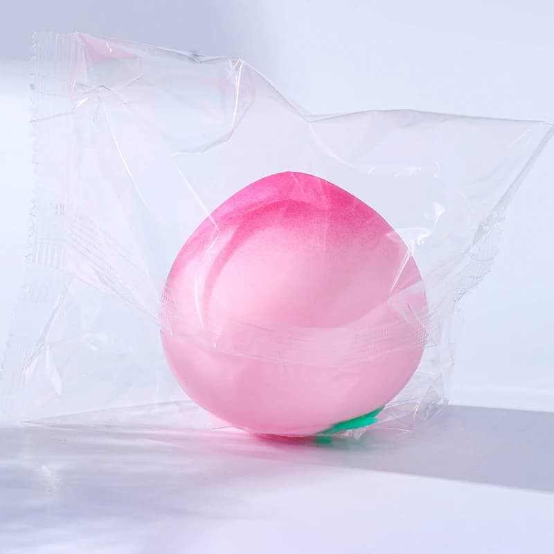 Jouet anti-stress Pêche à remontée lente, jouet à presser en forme de fruit, amusant pour soulager l