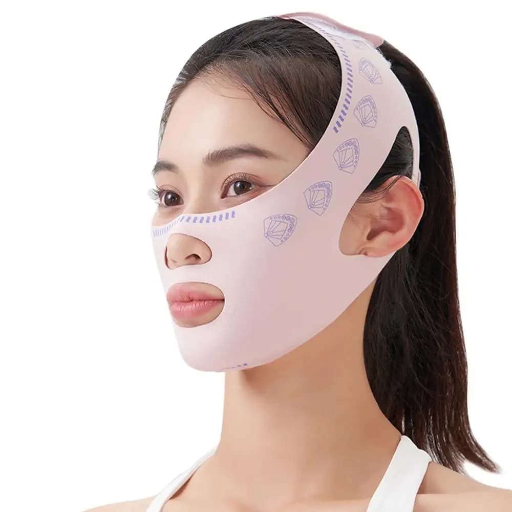 Bandage amincissant pour le visage à double pont, ceinture de levage du visage, ligne en V, façonne 