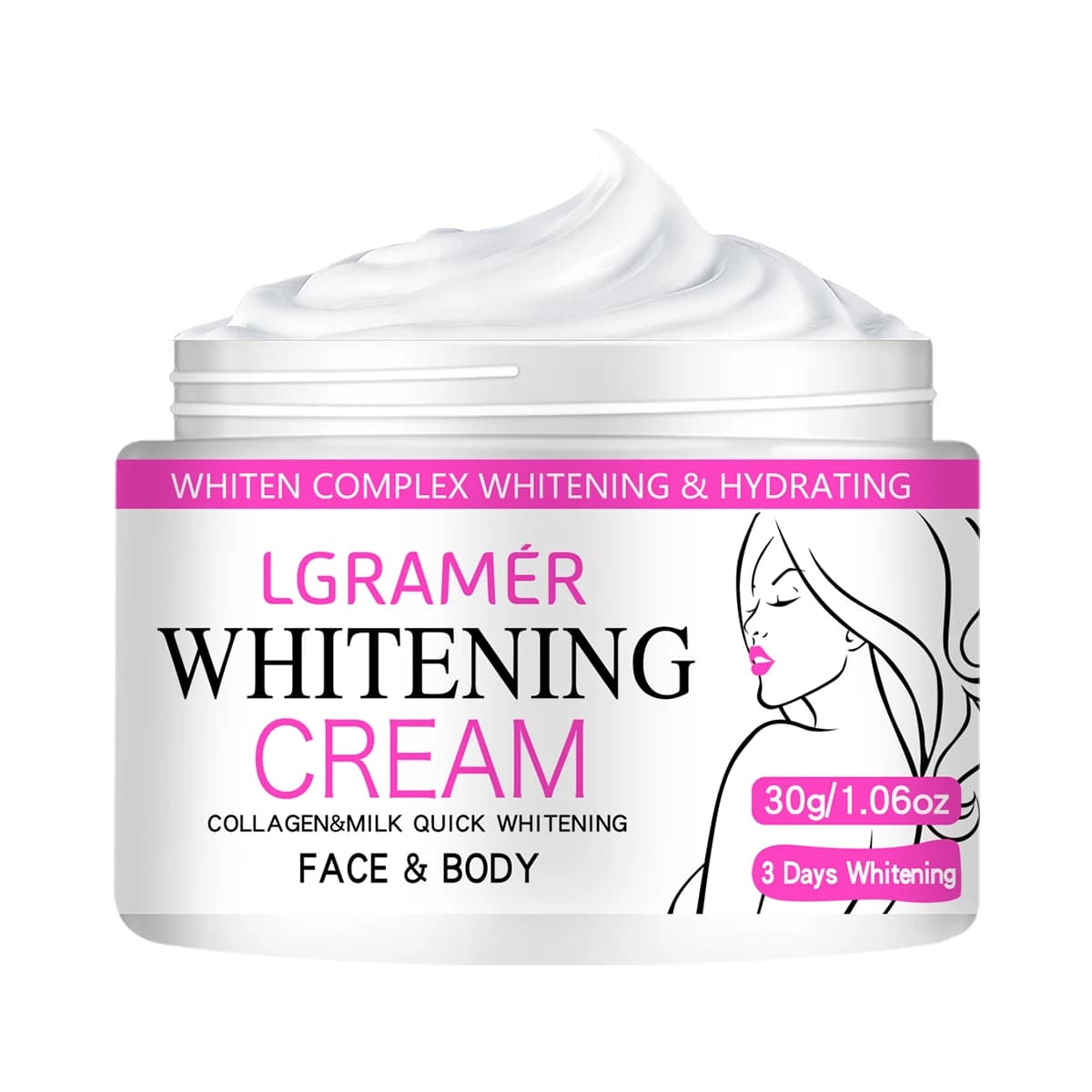 Crème blanchissante pour le visage, corps, ati elles, jambe, genou, coude, éclaircir les taches brun