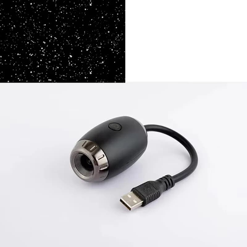 Lampe LED romantique ciel étoilé, projecteur de galaxie saturne alimenté par USB, pour toit de voitu