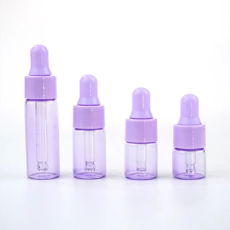 7/30/50/100 pièces Flacons compte-gouttes en verre pour huiles essentielles 5ml, 1ml, 2ml, 3ml, Mini