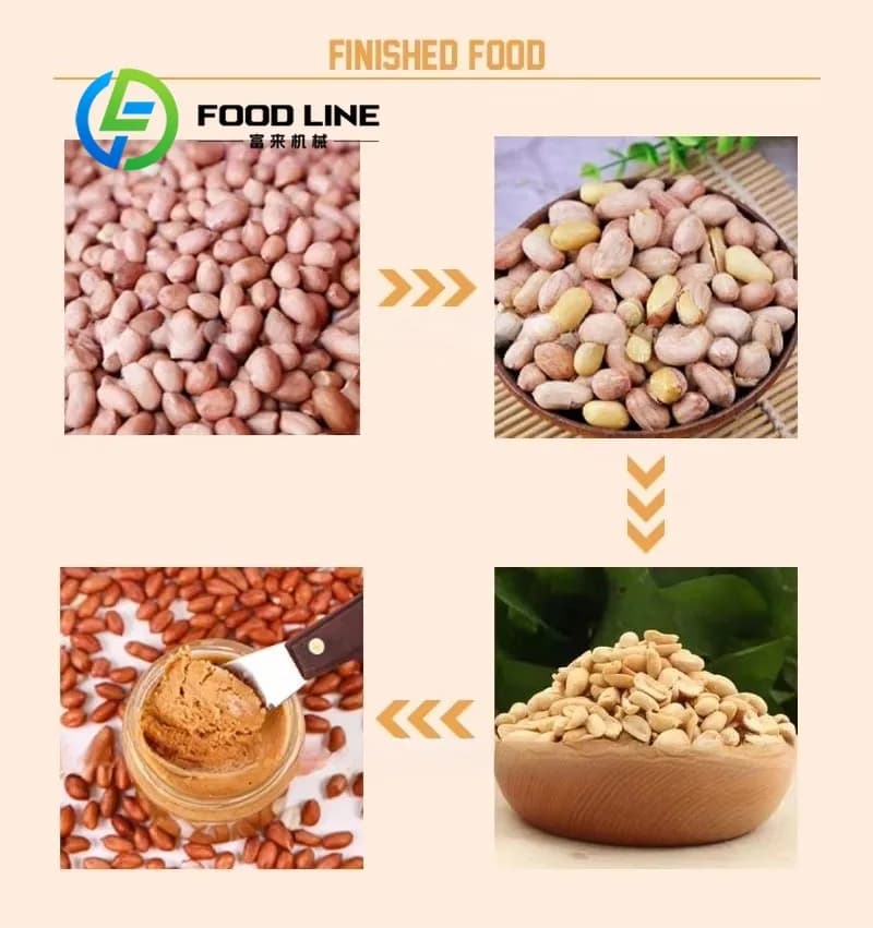 Ligne de production de torréfacteur d'amandes à petite échelle d'afrique du sud, fabrication de beur