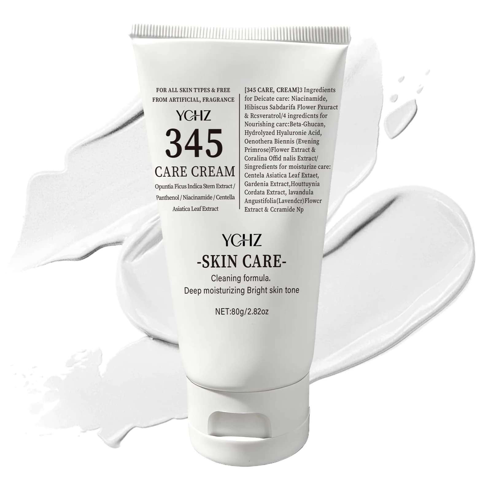 Crème pour le visage 345 - Crème de nuit, réduit les ridules et les taches brunes, sans alcool, conv